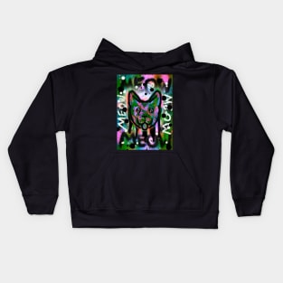 Spray Paint Cat V5 Kids Hoodie